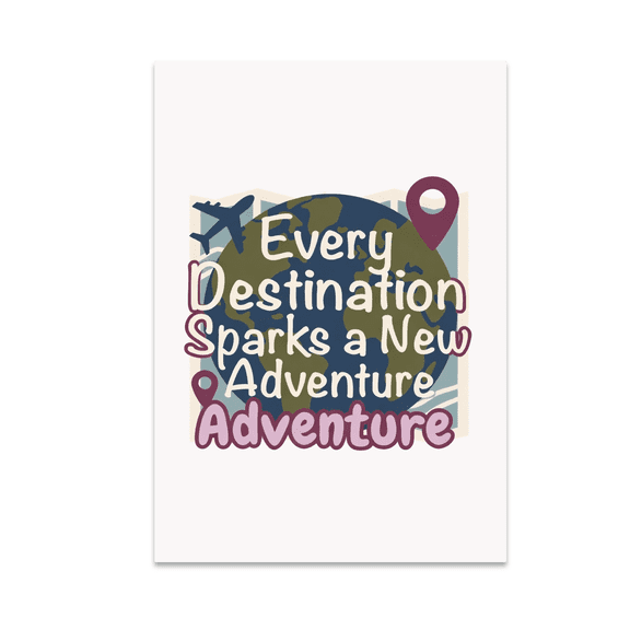 World Travel Wall Art - Adventure Seeker - 13x19 Poster Print