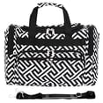 thumbnail image 1 of World Traveler 16-inch Carry-On Duffel Bag - Greek Key H Black White, 1 of 5