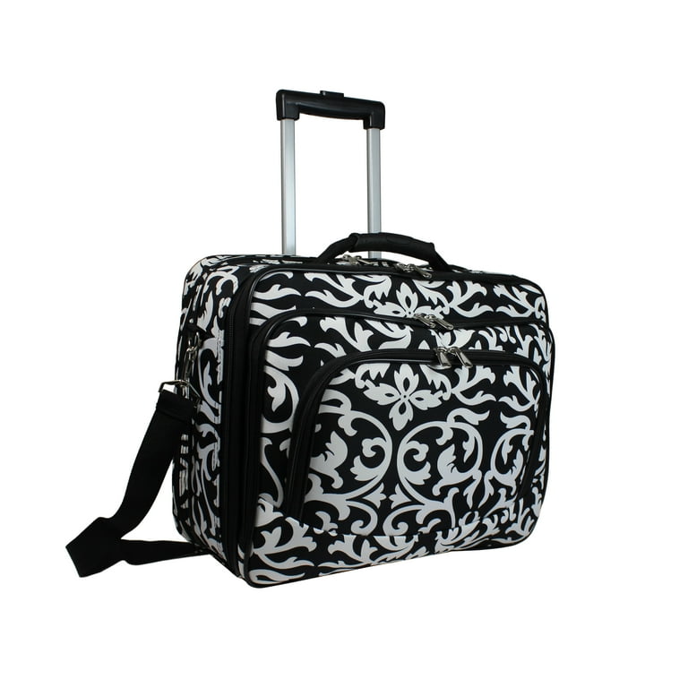 World Traveler Damask Rolling Laptop Case