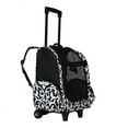 thumbnail image 1 of World Traveler 18-inch Rolling Pet Carrier Backpack - Black Trim Damask, 1 of 3