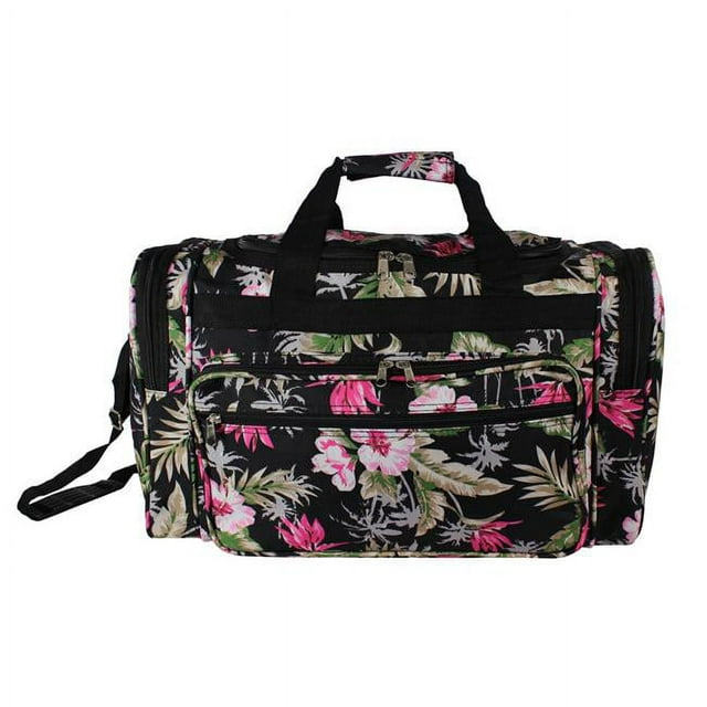 World Traveler 22-Inch Carry-On Duffel Bag - Tropical Flowers