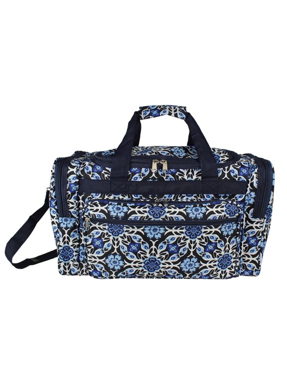 81T22-213 22 in. Carry-On Duffel Bag - Winter Flower