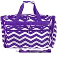 thumbnail image 1 of World Traveler 22-inch Travel Duffel Bag - Purple White Chevron, 1 of 3