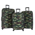 thumbnail image 1 of World Traveler 3-Piece Expandable Spinner Luggage Set - Green Camo, 1 of 6