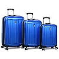 World Traveler Contour Hardside 3-Piece Spinner Luggage Set - Blue ...