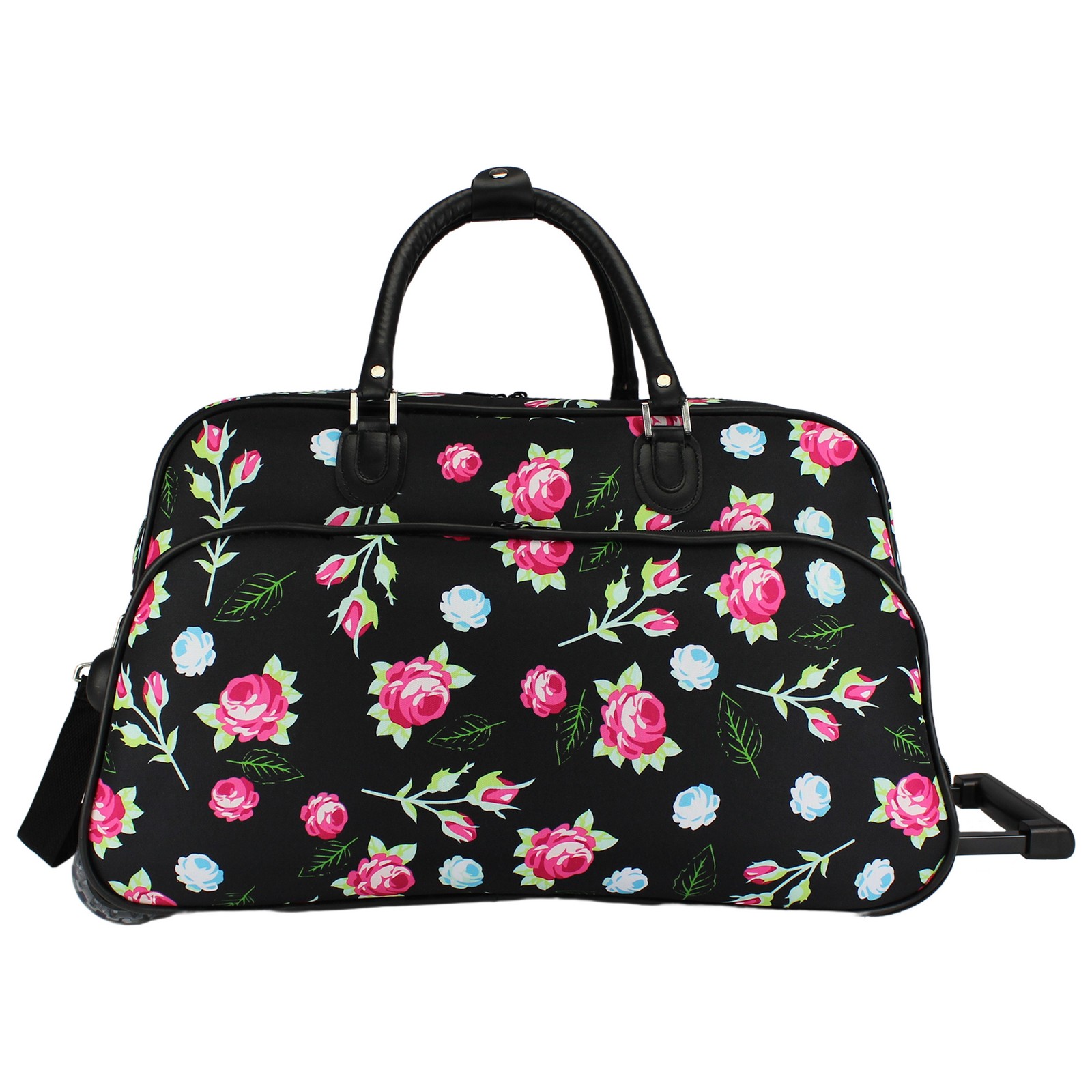 World Traveler 21-Inch Carry-On Rolling Duffel Bag - Classic Floral 