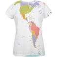 thumbnail image 1 of World Traveler Global Map All Over Womens T-Shirt - Medium, 1 of 2