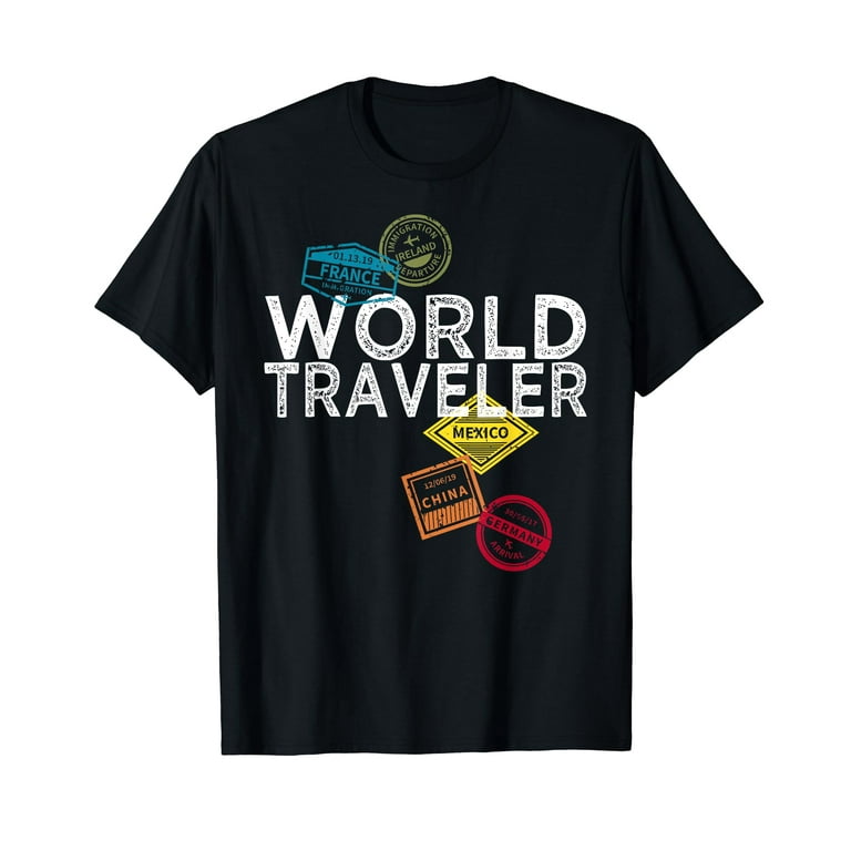 World Traveler Passport Stamp Gift Shirt For Men And Women World Traveler Passport Stamp Gift Shirt For Men And Women