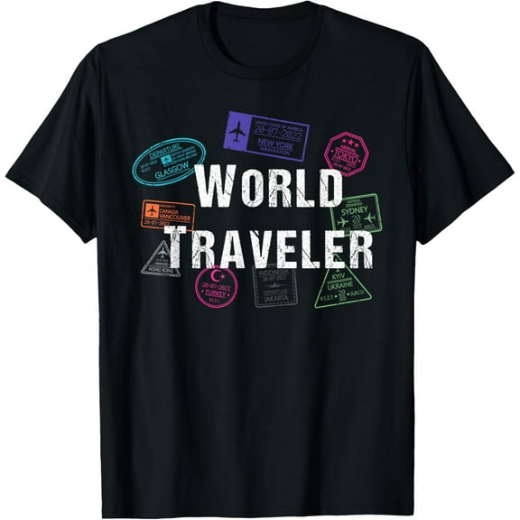 World Traveler Wanderlust Backpacking Traveler T-Shirt