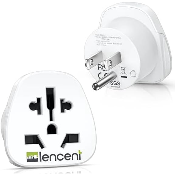 World to US Plug Adapter, [2 Packs] European EU Europe/UK/Australia/China/Italy to USA American Outlet Power Adaptor Travel Plug Adapter$$Tools & Hardware Other