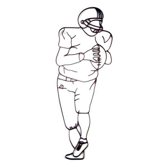 World Unique FD-0506 Football Quarter Back - 42 x 14 x 0.5 in.