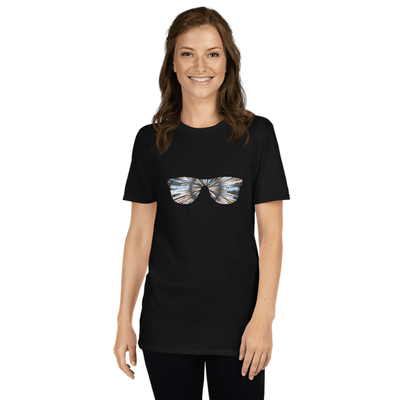World View - Eye Glass Design - Short-Sleeve Unisex T-Shirt (Black, S)
