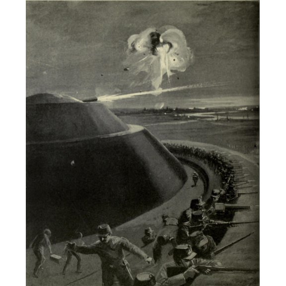 World War 1. Belgium Solders Defend The Steel Capped Forts Of Liege. The Strategically Located City Had Twelve Modern Forts In A Ring Six Miles From The Center Of The City. The Germans Finally