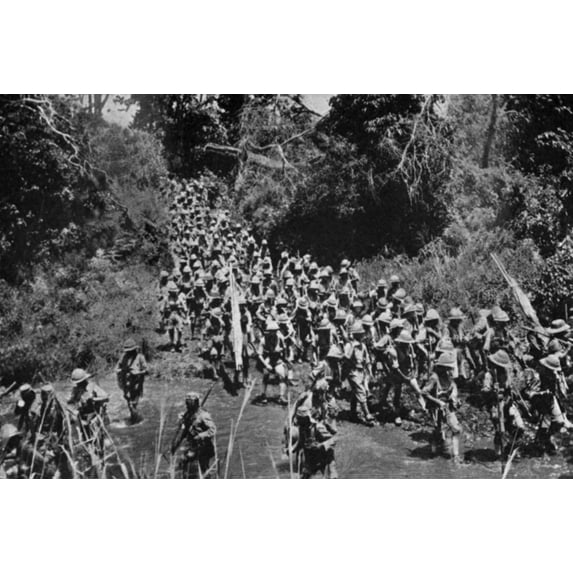 World War 1 In Africa. British African Troops On The March To Kilimanjaro. The Operation Began On Feb. 25 History (