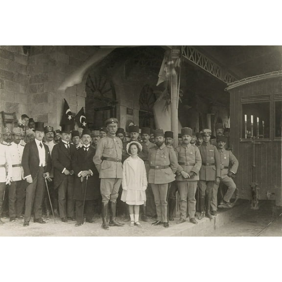 World War 1 In The Middle East. German General Erich Von Falkenhayn With Turkish Commander History