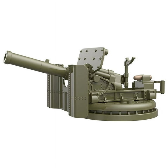 World War 2  Military Cannon Weapons Antiaircraft Gun MOC Building Blocks Bricks Model DIY Assembly Bricks Toys For Kids