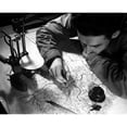 thumbnail image 1 of World War 2 Strategic Planning For The Invasion Of Europe. U.S. Army Map Maker Inking In The Pencil Tracings Of Culture, 1 of 2