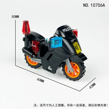 World War 2 WW2 Army Military Soldiers SWAT Police Motorcycle DIY Model ​ Building Blocks Bricks Children'S Toys