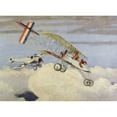 thumbnail image 1 of World War I Air Battle With German Fokker Monoplane Attacking French Voisin Biplane History, 1 of 1