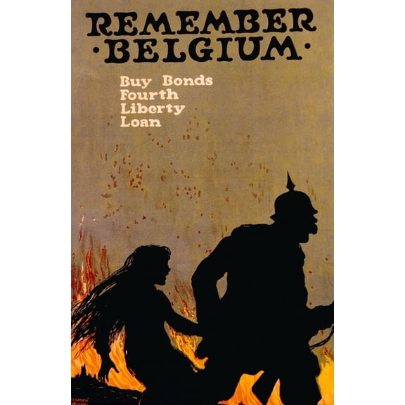 World War I American War Bond Poster By Ellsworth Young History (24 x 36)