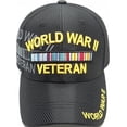 thumbnail image 1 of World War II Arch Shadow Jersey Mesh Mens Cap [Baseball Cap - Black - Adjustable], 1 of 1