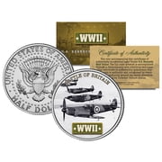 World War II BATTLE OF BRITAIN JFK Kennedy Half Dollar US Coin