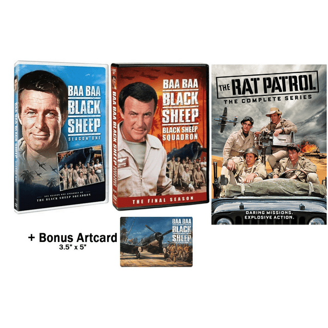 Baa Baa Black Sheep Tv Series Dvd World War II DVD Bundle Baa Baa Black Sheep Complete Series & The Rat