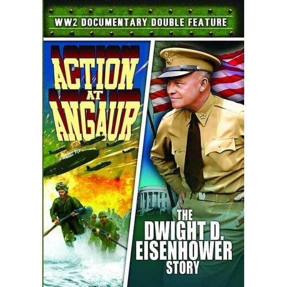 World War II Documentary Double Feature: Action at Angaur (1945)/The Dwight D. Eisnehower Story (1953) (DVD), Alpha Video, Documentary