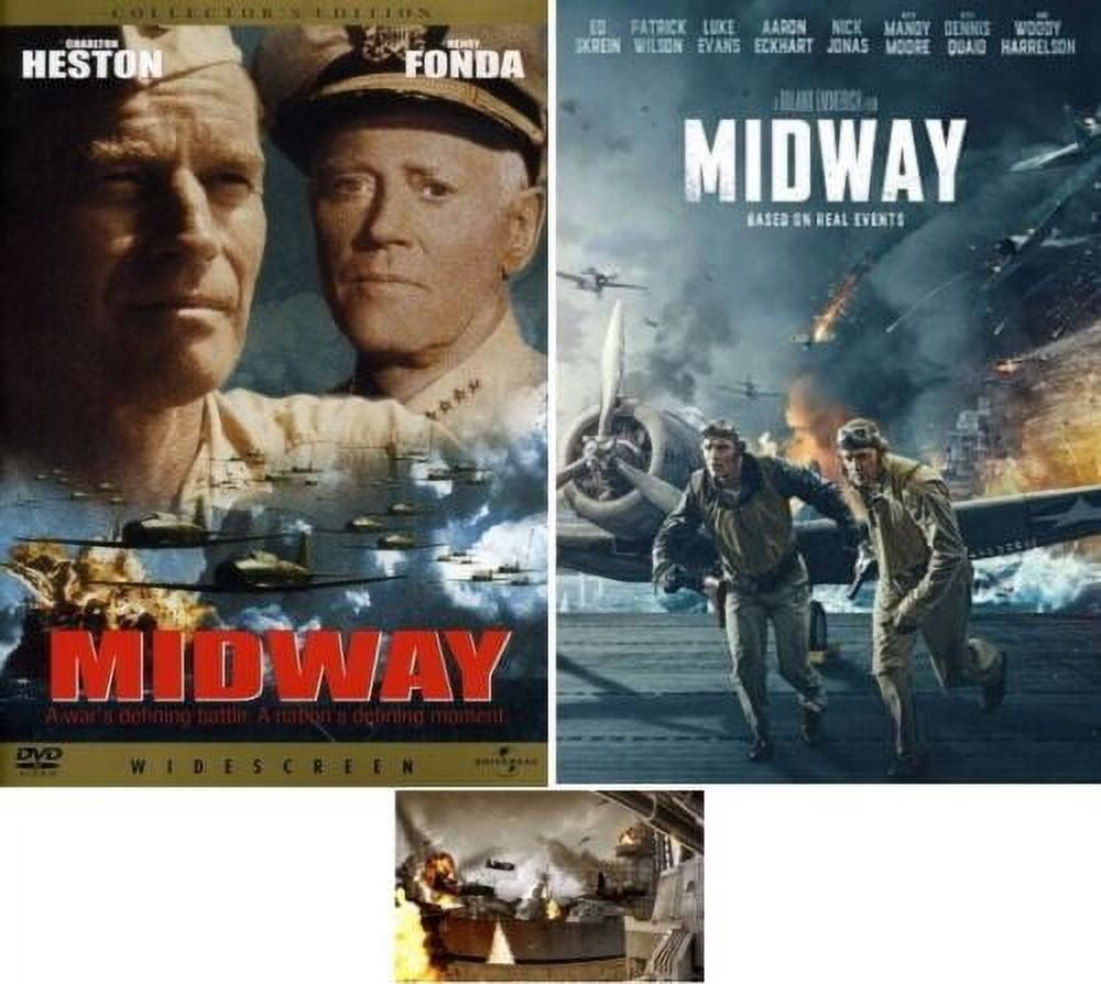 World War II Double Feature Midway Original & Midway Remake 2 DVD Set