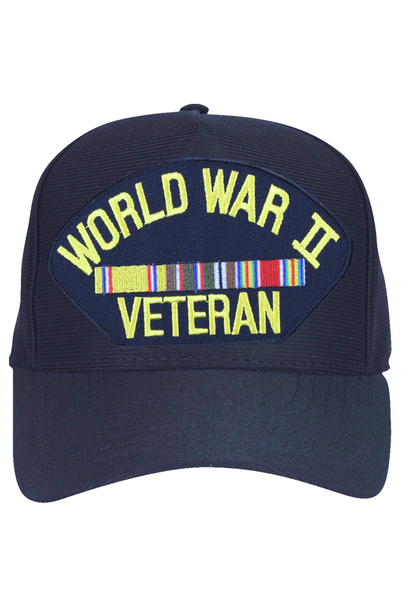 World War II Europe Veteran Cap with Ribbons