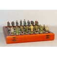 thumbnail image 1 of World War II Germany/USA Resin Chess Set in Chest, 1 of 1