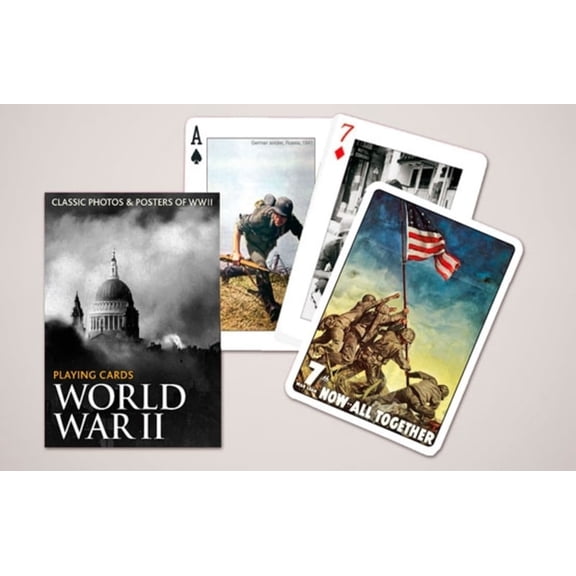 World War II: Rosy the Riveter, Flying Tigers, Iwo Jima Playing Cards by Piatnik