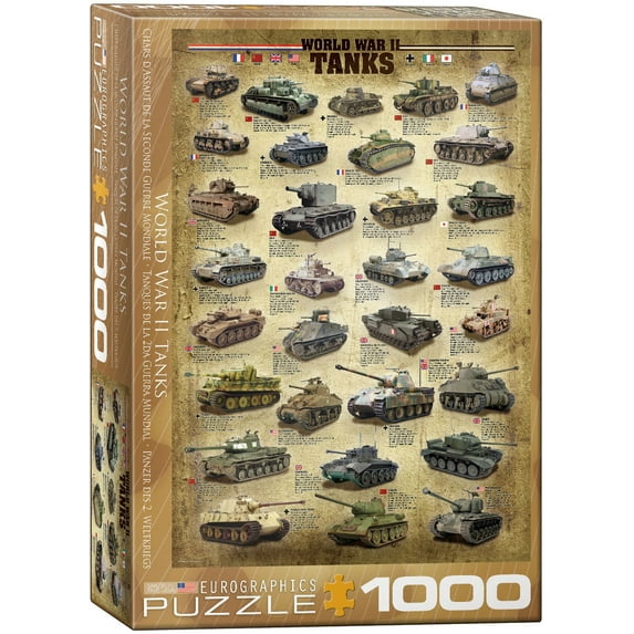 World War II Tanks 1000-Piece Puzzle