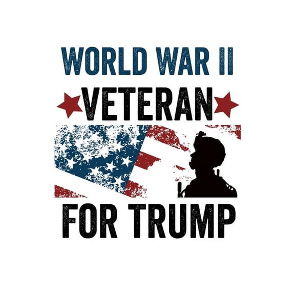 World War II Veteran For Trump: Veterans For Trump 2020 6x9 120 Page Wide Ruled Notebook Military Republican Supporters (Paperback)