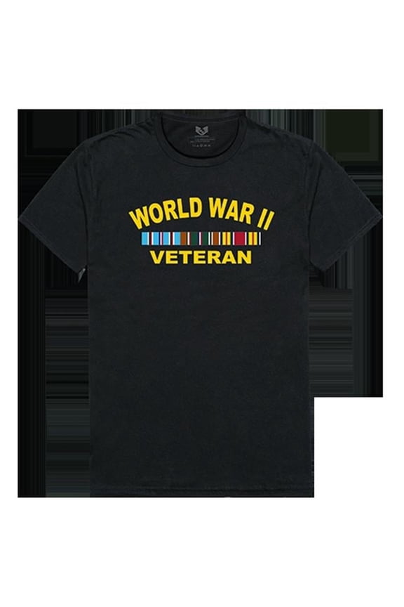 World War II Veteran Relaxed Graphic Tee - Black - Medium