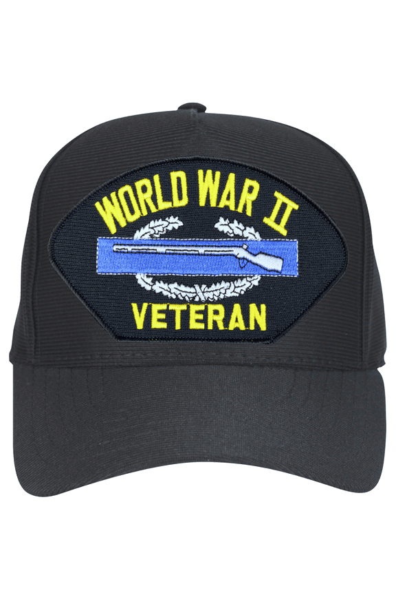 World War II Veteran with CIB Ball Cap