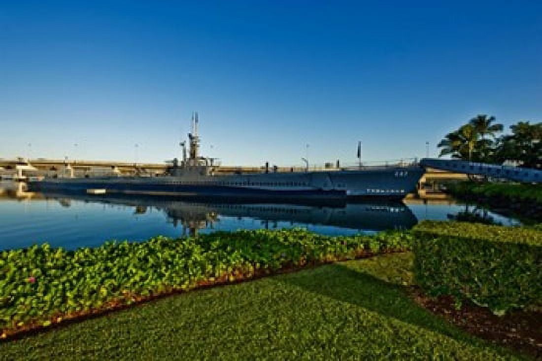 World War II submarine at a museum USS Bowfin Submarine Museum And Park Pearl Harbor Honolulu Oahu Hawaii USA Canvas Art - Panoramic Images (36 x 24)