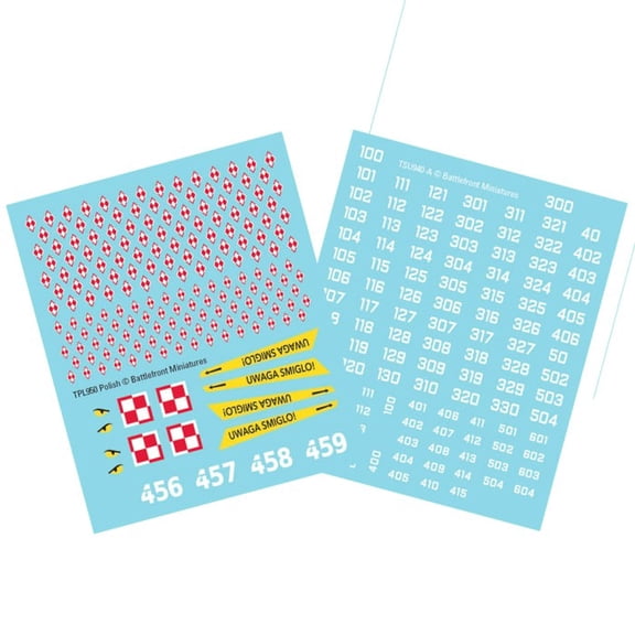 World War III Team Yankee: Polish Decal Pack