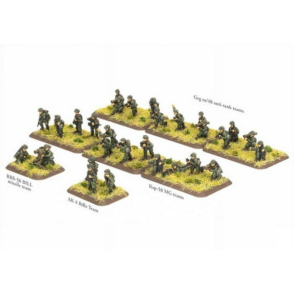 World War III Team Yankee: Swedish Armoured Rifle Platoon (x32 Figs)