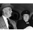 thumbnail image 1 of World War Ii. Us President Franklin Delano Roosevelt With British Prime Minister Winston Churchill History, 1 of 2