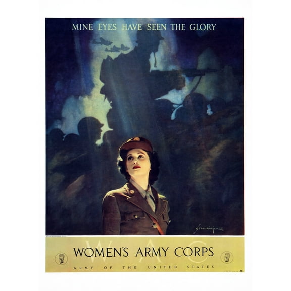 World War Ii Women'S Army Corps (Wacs) Recruitment Poster Art History (24 x 36)