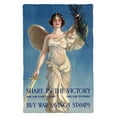 thumbnail image 1 of World War One poster of Lady Liberty holding a sword and an olive branch Poster Print, 1 of 2