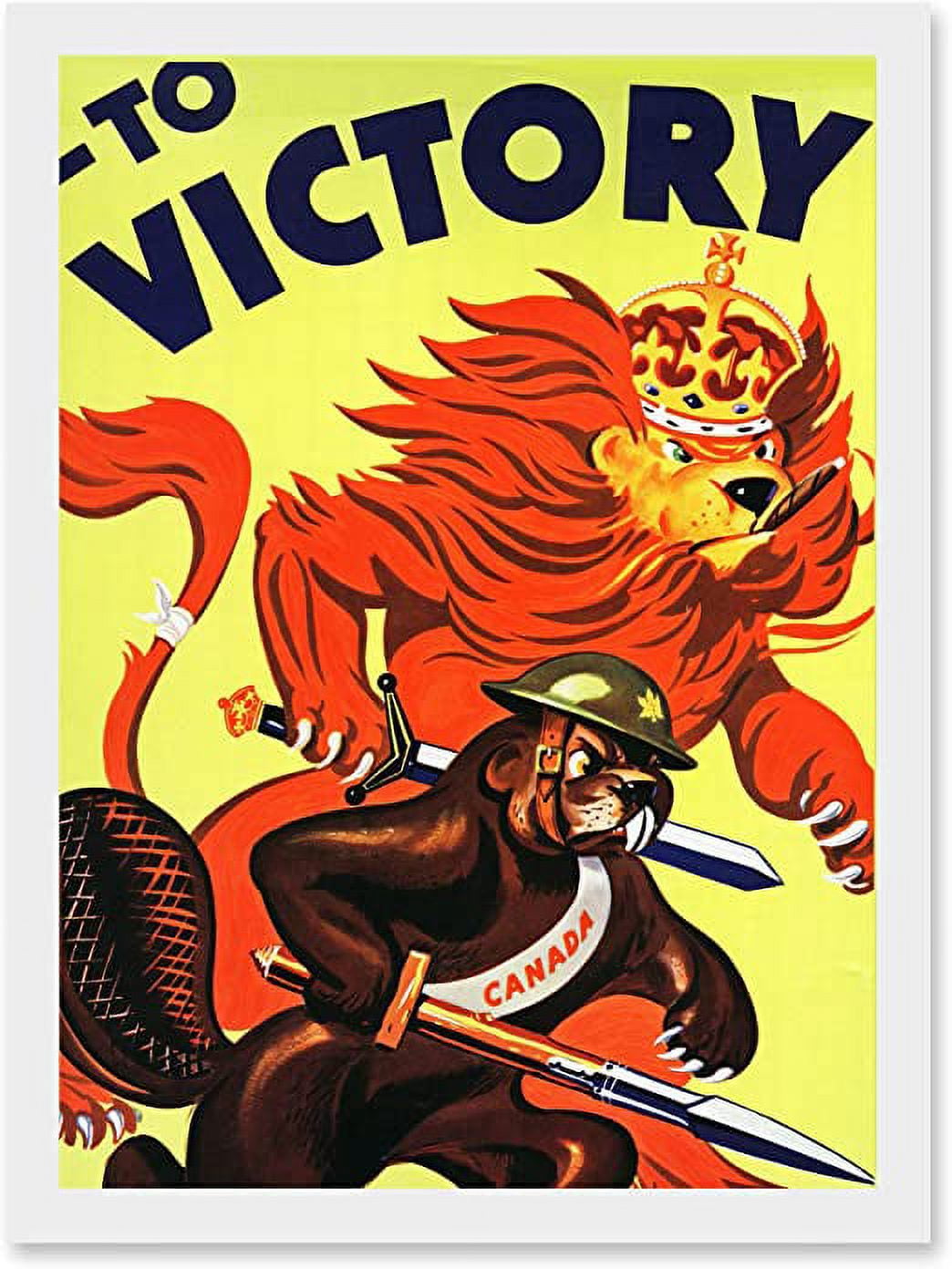 World War WW2 Military Canada Victory Red Lion Beaver Cigar A4 Artwork Framed Wall Art Print - Walmart.com World War WW2 Military Canada Victory Red Lion Beaver Cigar A4 Artwork Framed Wall Art Print - Walmart.com