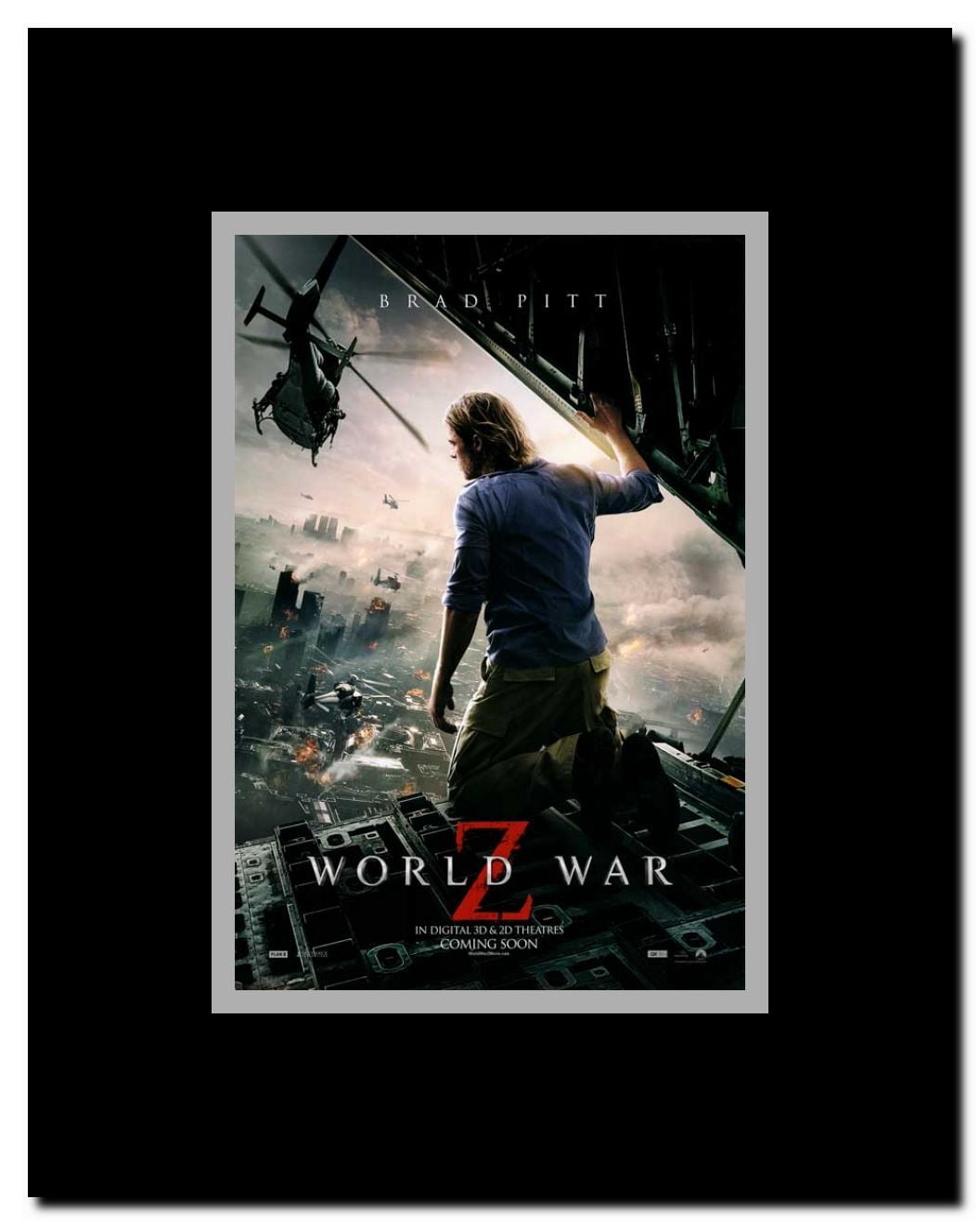 World War Z Framed Movie Poster