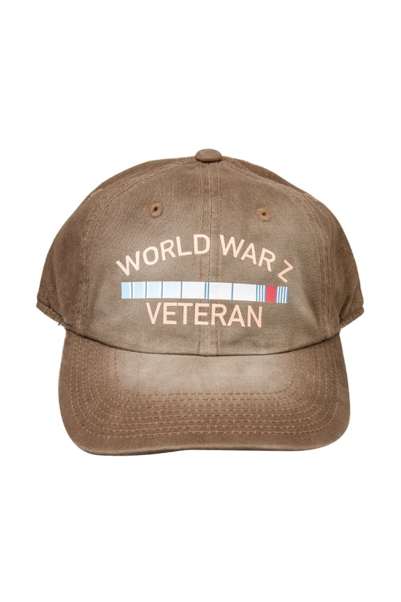 World War Z Veteran Adult Distressed Brown Adjustable Hat