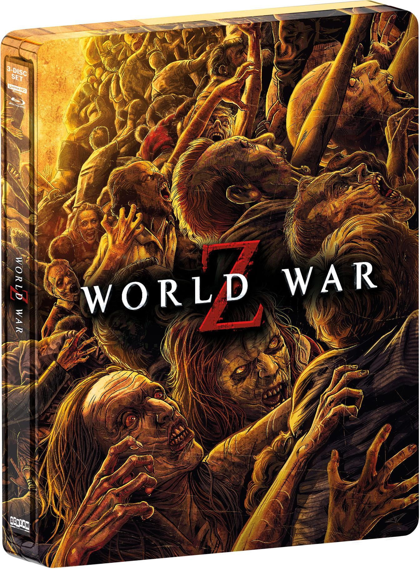 World War Z (Walmart Exclusive) (Steelbook) (4K Ultra HD + Blu-ray), Horror, Shout! Factory