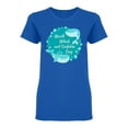 thumbnail image 1 of World Whale And Dolphin Day Shaped T-Shirt Women -Image by Shutterstock, Female Large, 1 of 2