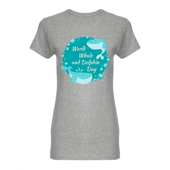 World Whale And Dolphin Day Shaped T-Shirt Women -Image by Shutterstock, Female x-Large
