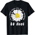 thumbnail image 1 of World Where You Can Be Anything Be Kind Daisy Sign Language T-Shirt, 1 of 4