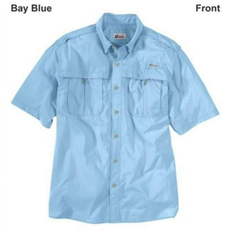 World Wide Sportsman 76047202 Dorado Pass Shirts for Men - Short Sleeve -  Bay Blue - M 